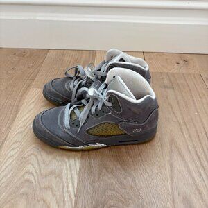 Nike Air Jordan 5 Retro Wolf Grey Kids Boys Sneakers